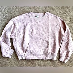 All in Motion Light Pink Quilted Sweatshirt - S - Never Worn